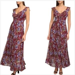 NWT Guess Summer Floral-print Maxi Dress Sz 4